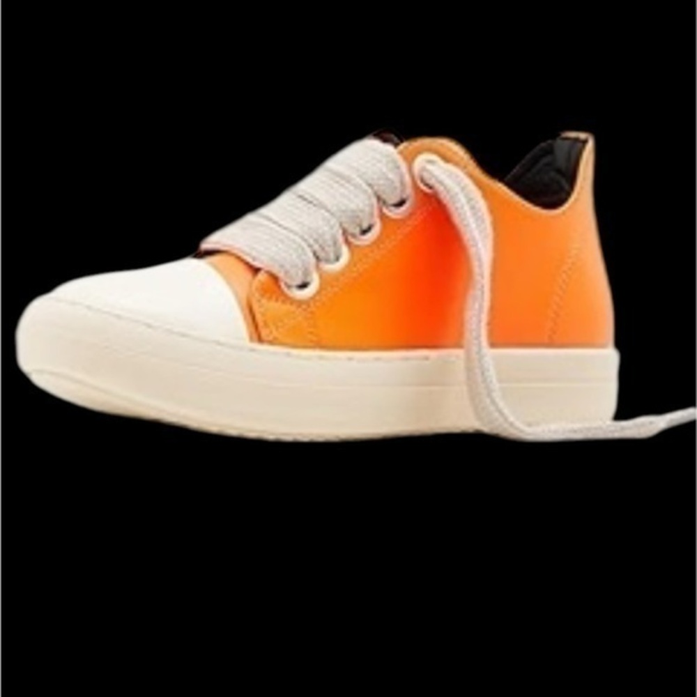 Orange bowling trendy sneakers